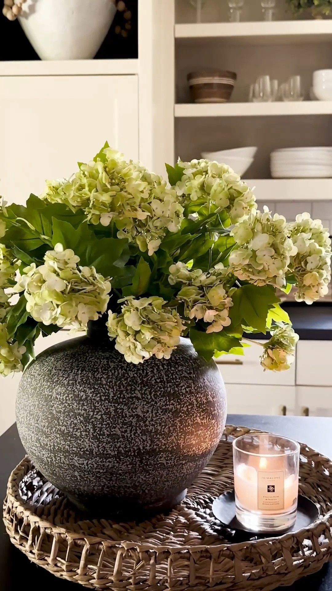Faux but make it fresh 🌿✨ These hydrangea stems bring elevated ease to a late-summer kitchen refresh. 

#LTKStyleTip #LTKHome #LTKSeasonal