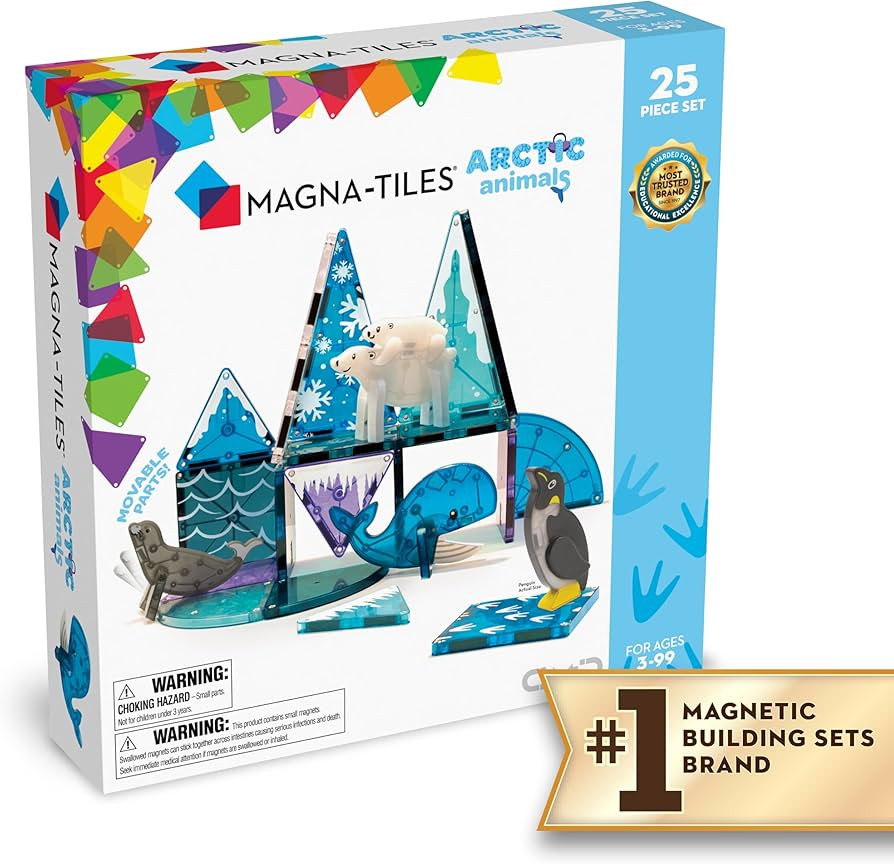 MAGNA-TILES Arctic Animals 25-Piece Magnetic Construction Set, The ORIGINAL Magnetic Building Bra... | Amazon (US)