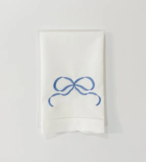 Monogrammed Bow Linen Towel  Monogrammed Bow Tea Towel  | Etsy Canada | Etsy (CAD)
