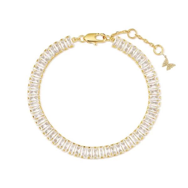 CZ Baguette Tennis Bracelet | Adina Eden