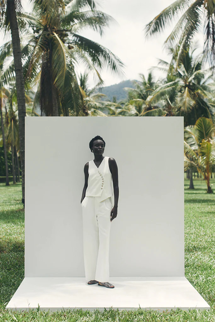 CELINE CREAM PANT | DISSH