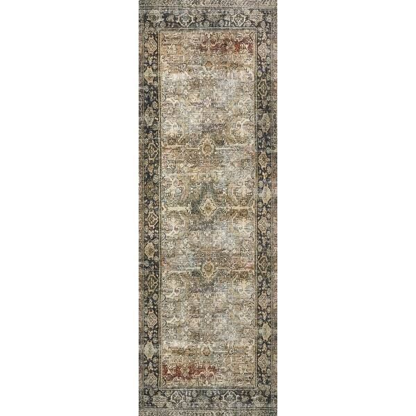 Alexander Home Isabelle Traditional Printed Area Rug - 2'6" x 7'6" | Bed Bath & Beyond