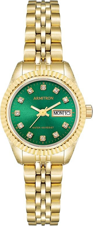Armitron Women's Genuine Crystal Accented Bracelet Watch, 75-2475 | Amazon (US)
