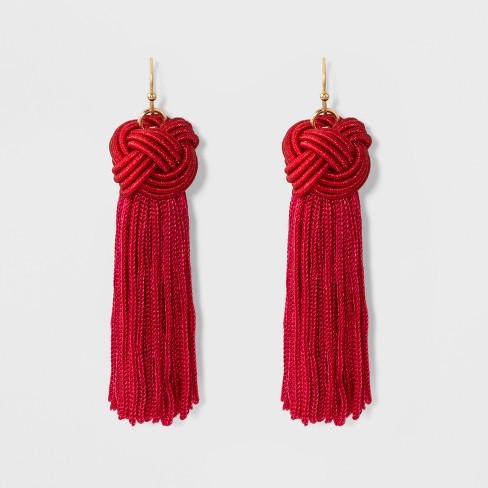 SUGARFIX by BaubleBar Tassel Drop Earrings with Knot | Target