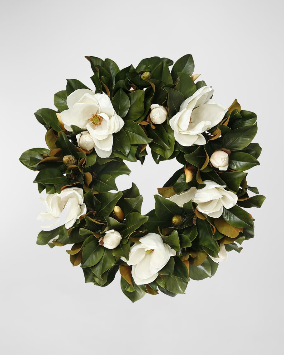 Winward Magnolia Wreath | Neiman Marcus