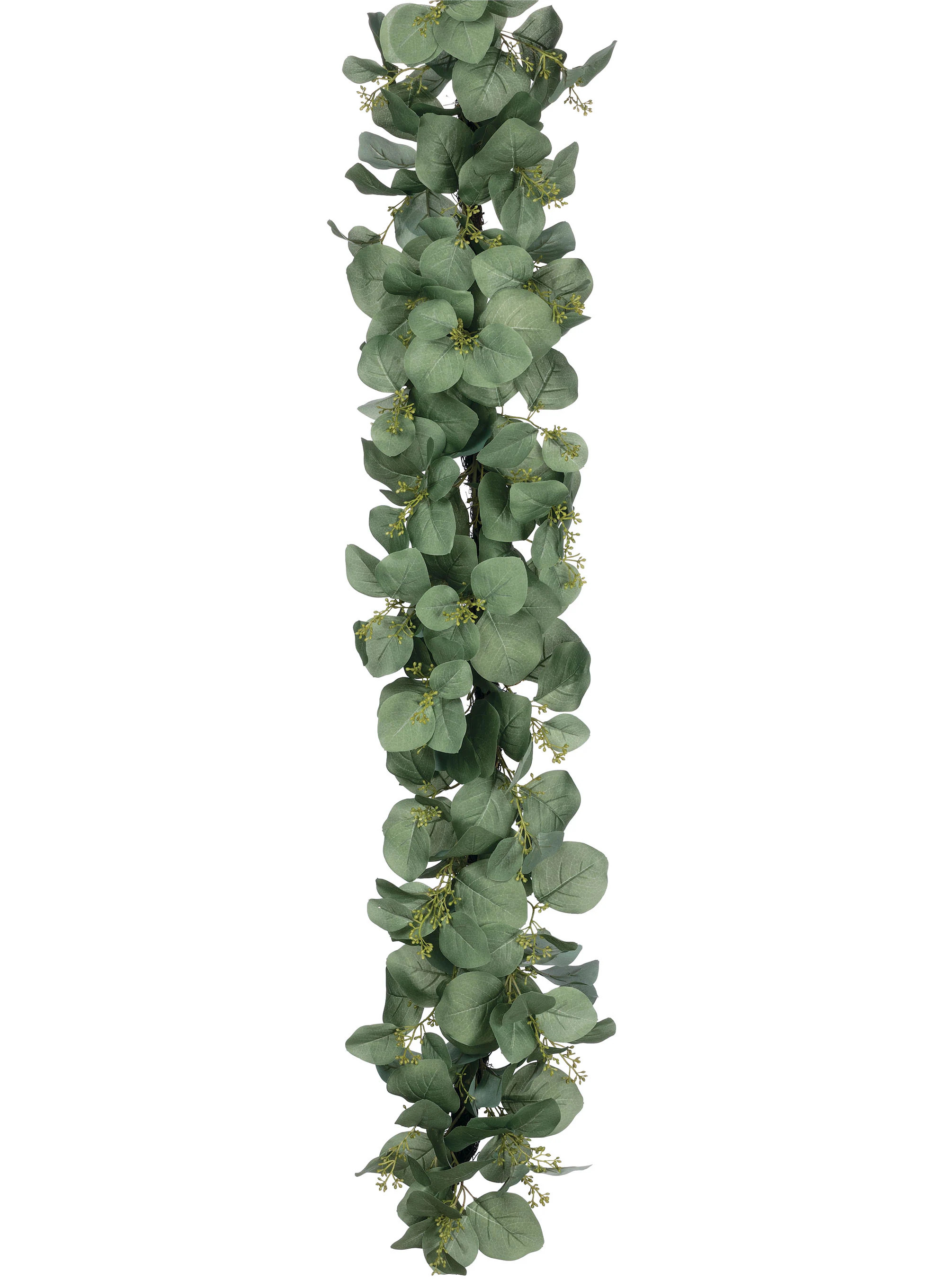 Sullivans 6-in Green Indoor/Outdoor Hanging Eucalyptus Artificial Garland | EUCGD | Lowe's