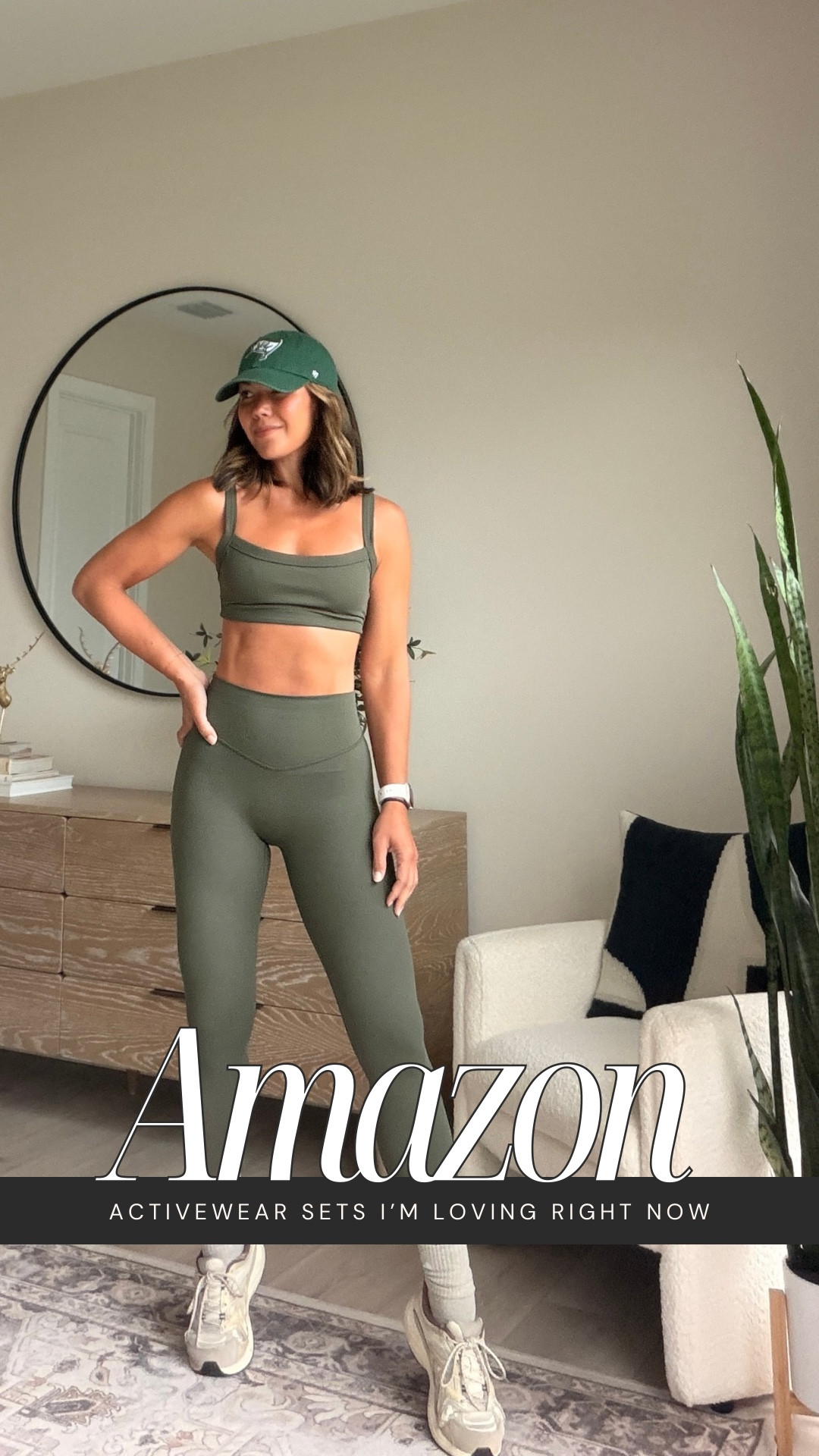 I’m obsessed with this activewear set from Amazon right now. The fabric is buttery soft with just the right amount of compression—it smooths everything out and still feels so comfortable.

The top gives great support with adjustable straps, and the leggings are high-waisted with no front seam and the most flattering V detail that really shapes and lifts.

Wearing a small in both, true to size. Comes in so many colors.

#LTKootd #LTKgrwm #LTKActive