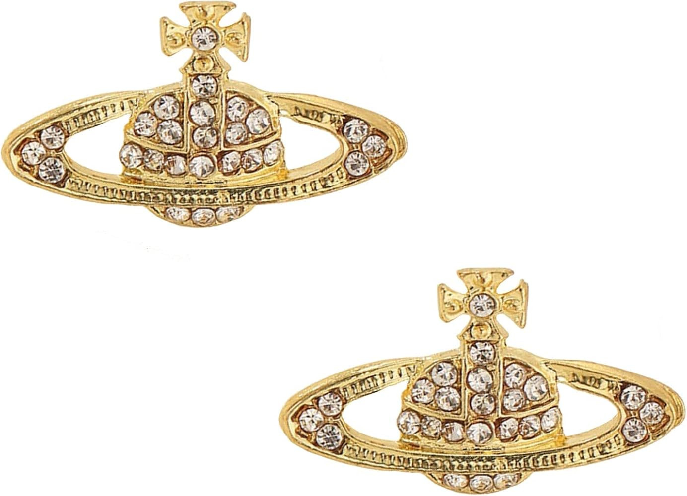 Saturn Earrings,Saturn Planet Earring,Aesthetic Earring for Women,Cubic Zirconia Saturn Planet St... | Amazon (US)