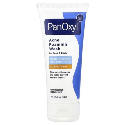 PanOxyl, Acne Foaming Wash For Face & Body, Maximum Strength, 3 oz (85 g) | iHerb