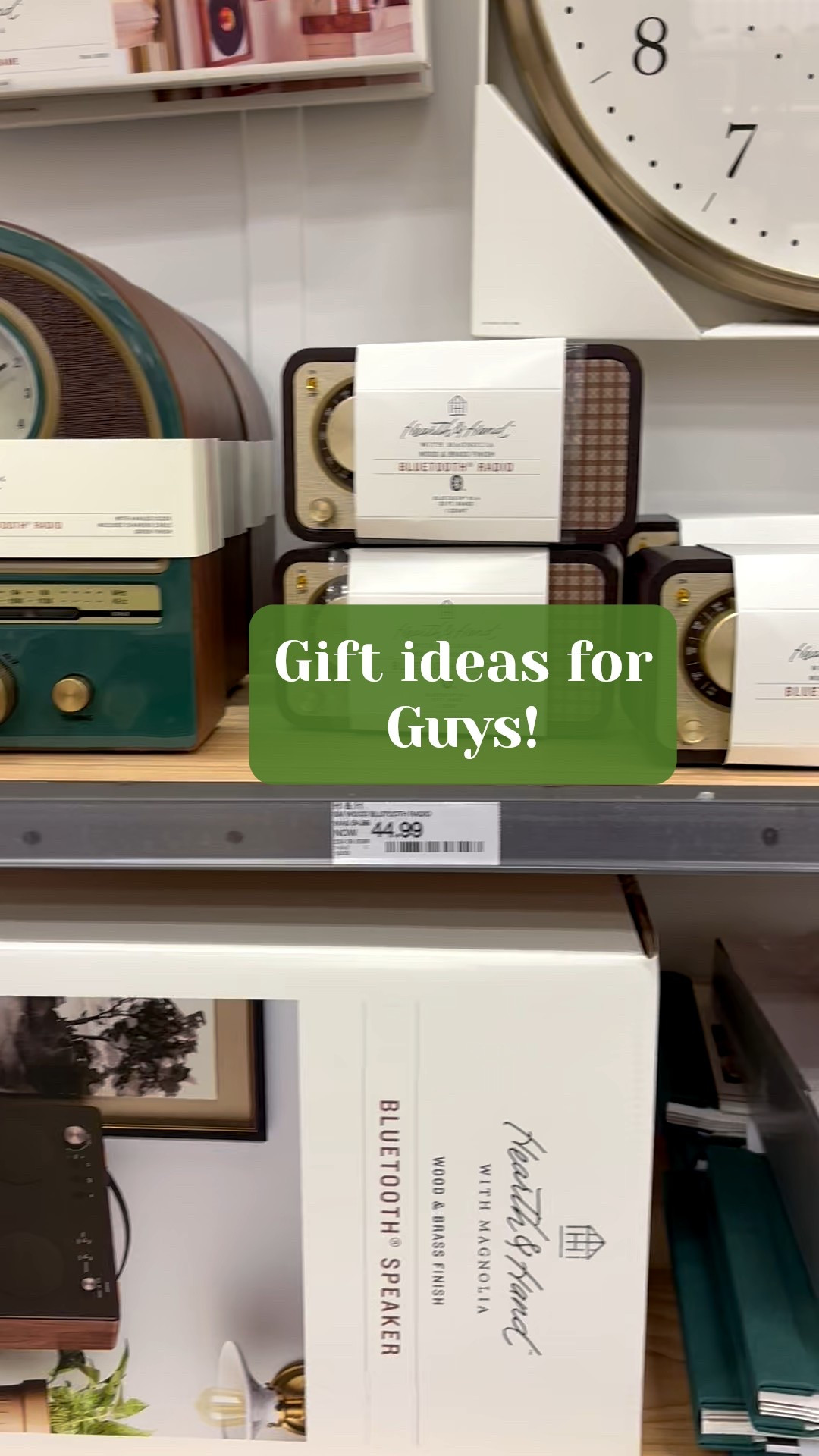 Hearth and Hand has adorable retro style clocks and radios 📻 this holiday season. Perfect for the men in your life .

#LTKHome #LTKFindsUnder100 #LTKHoliday