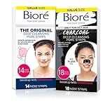 Bioré Original 14ct Nose Strips with Bioré Charcoal 18ct Nose Strips | Amazon (US)