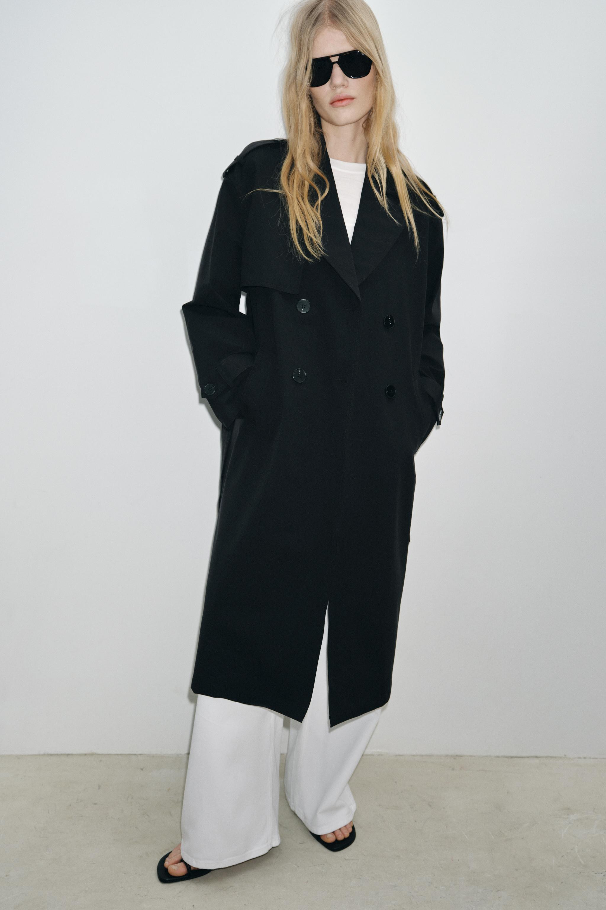LONG WINDPROOF WATER-REPELLENT TRENCH COAT WITH BELT | Zara UK