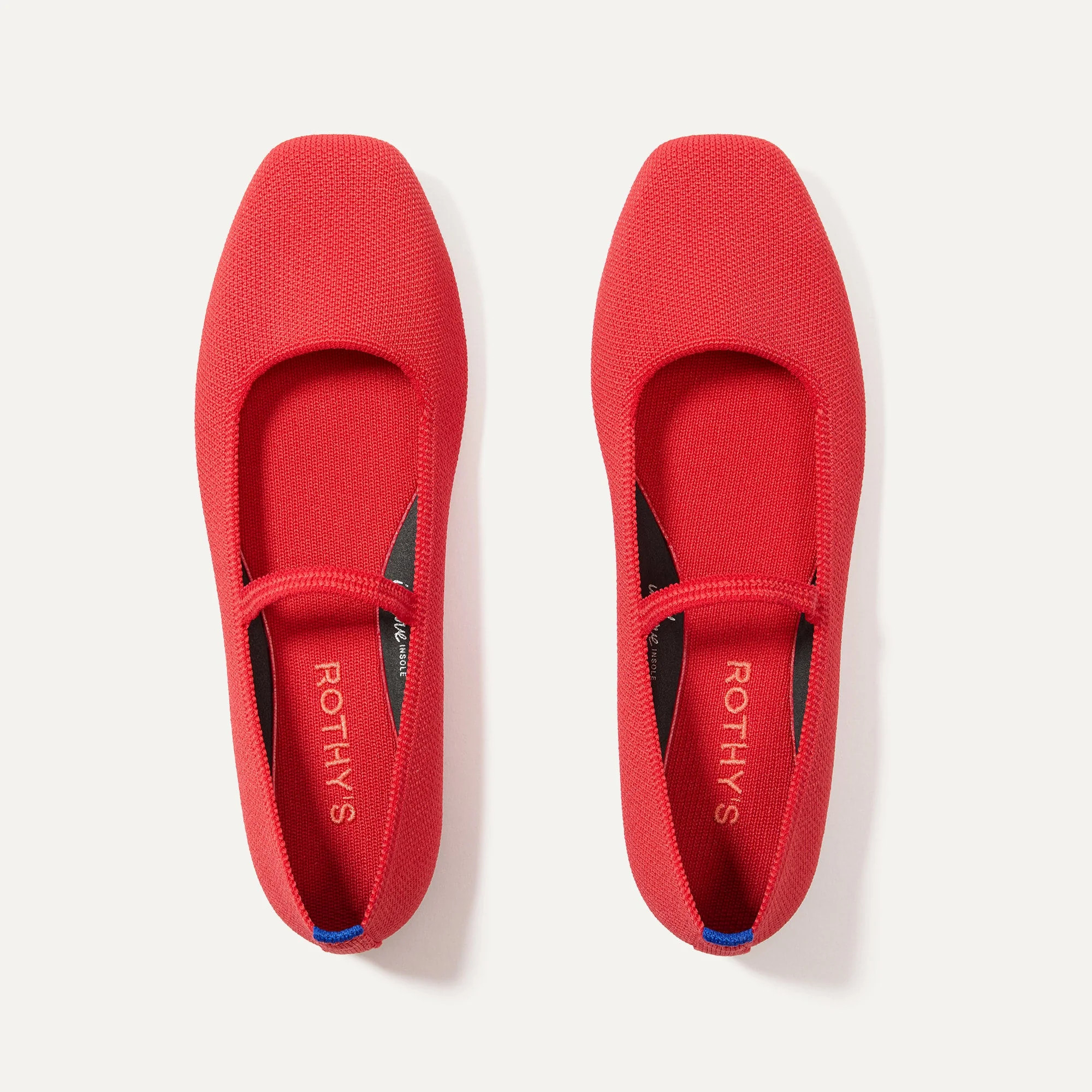 The Max Square Mary Jane in Red Hot | Rothy's | Rothy's