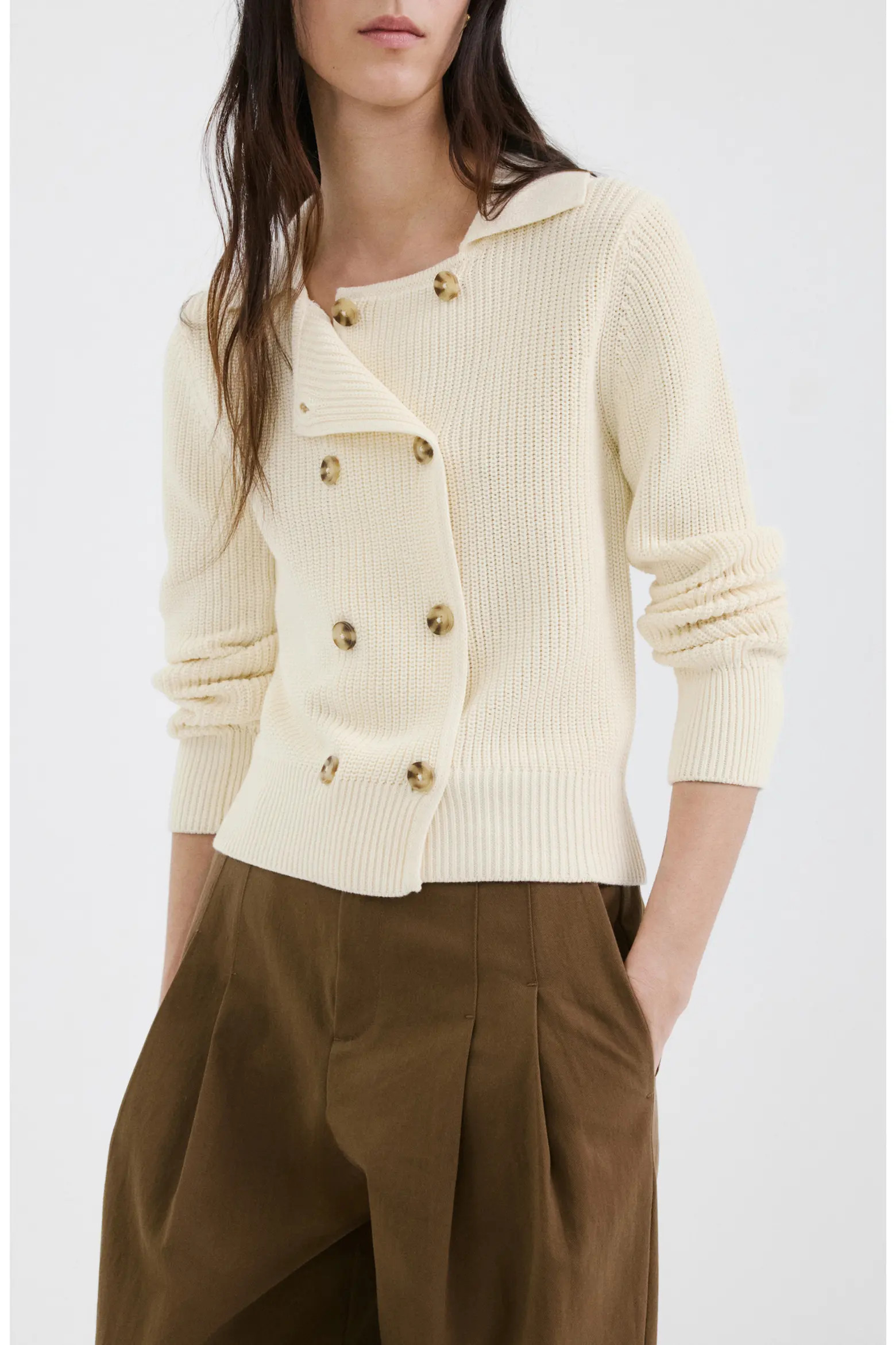 Double Breasted Cotton Cardigan (Women) | Nordstrom | Nordstrom