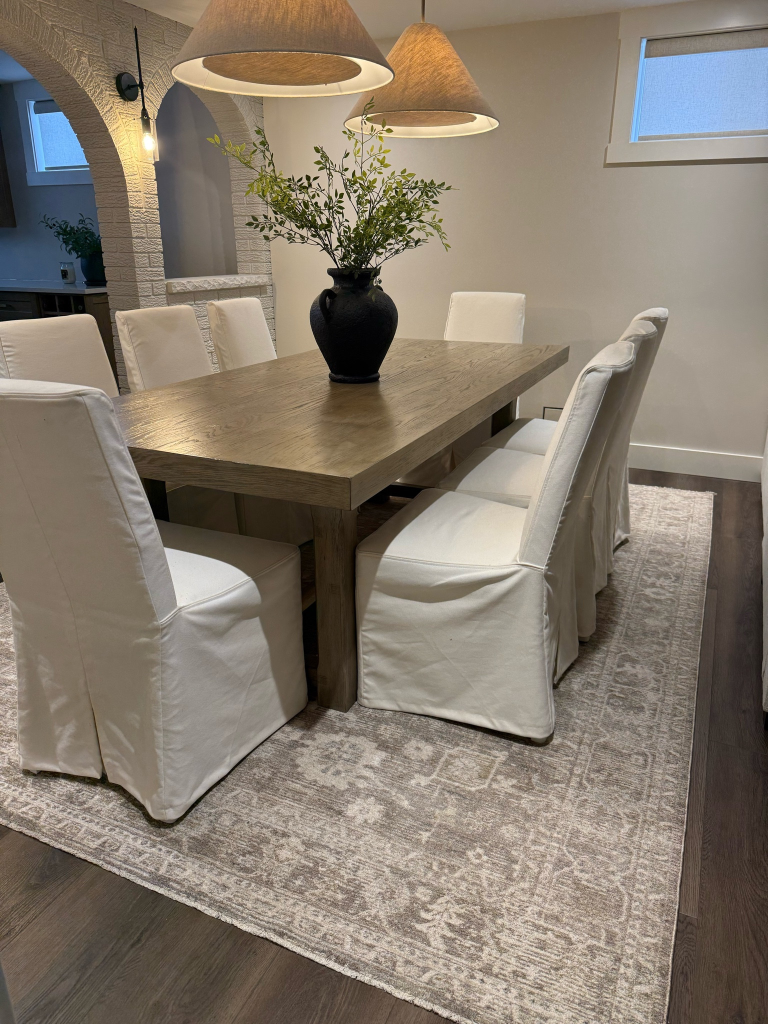 Dining room essentials! 

Area rugs
Dining table
Pendant lights
Wood table
Vessel
Vase
Greenery

#LTKstyletip #LTKsale #LTKcasa