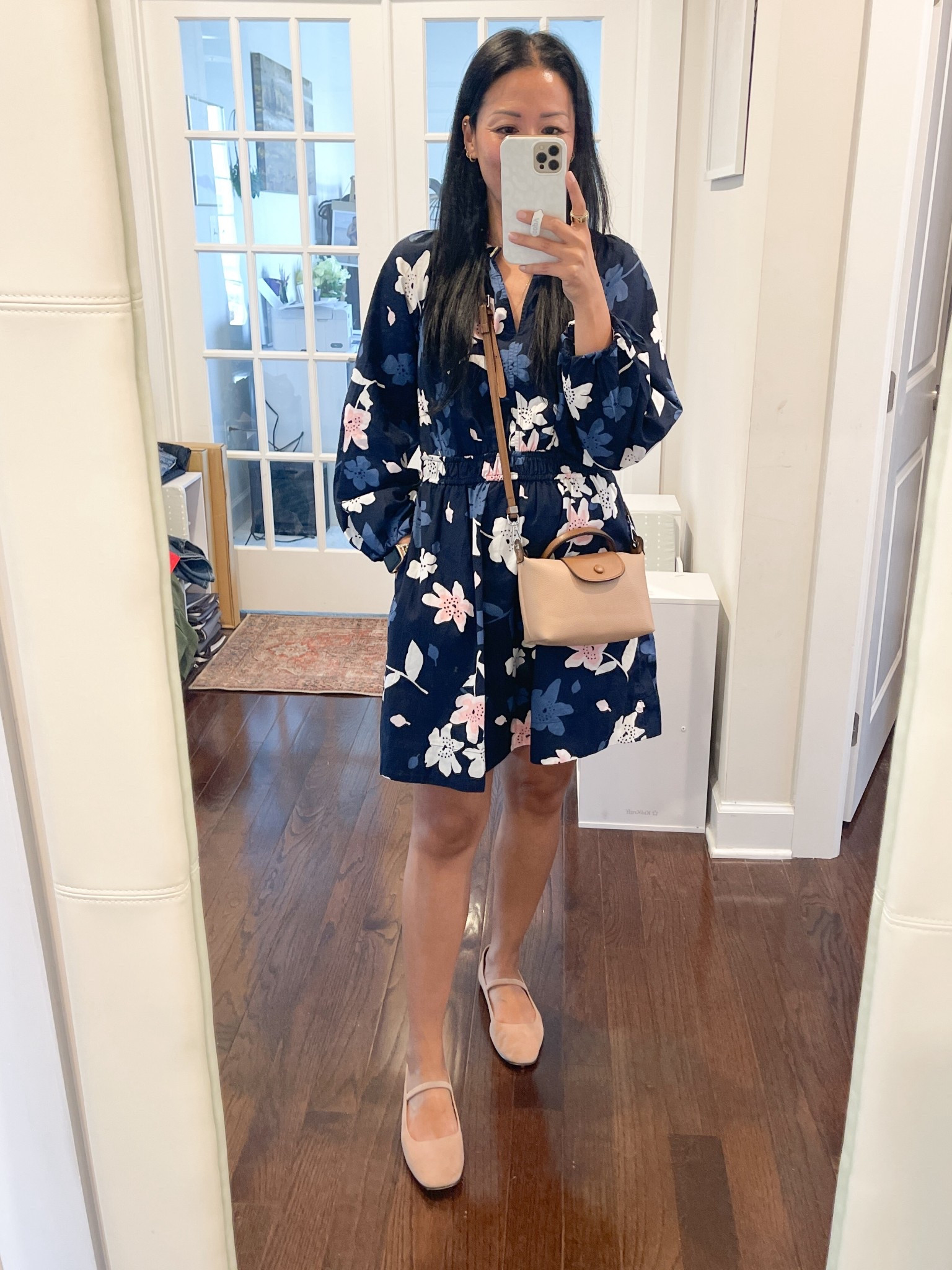 Exact dress sold out online but I found it on Poshmark. I wear XS
Greta flats are true to size


#LTKOver40 #LTKootd #LTKSaleAlert