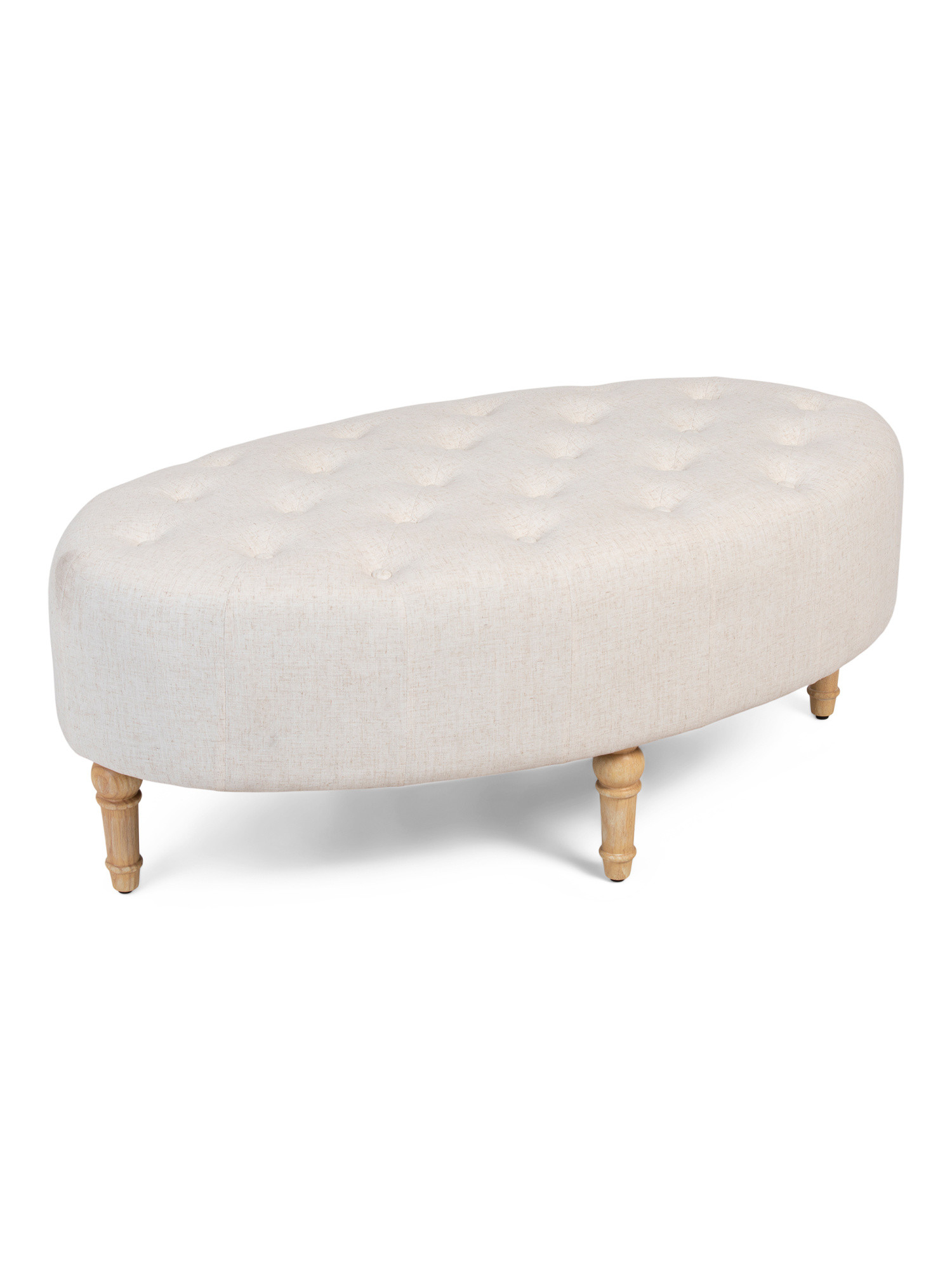 48in Upholstered Oval Ottoman | Poufs & Ottomans  | Marshalls | Marshalls