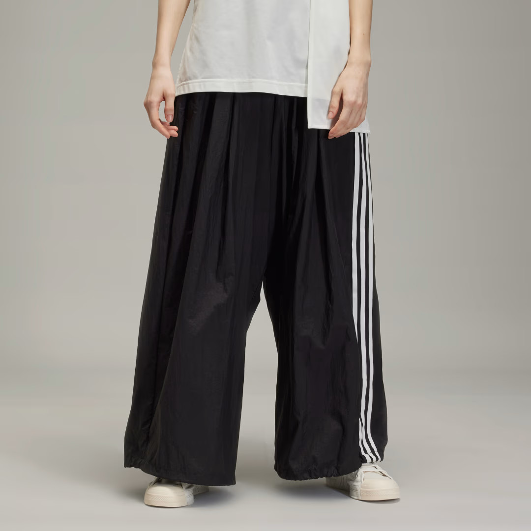 adidas Y-3 3-Stripes Nylon Pants Black M Womens | adidas (US)