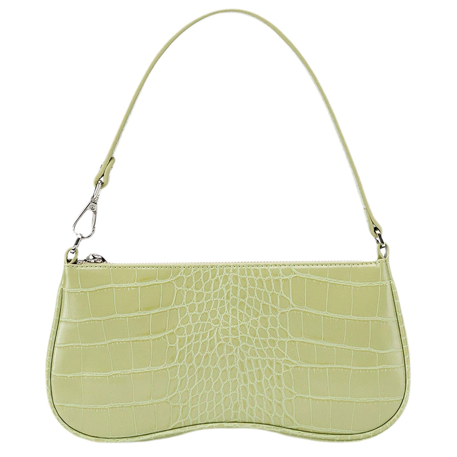 JW PEI 90s Shoulder Bag for Women Vegan Leather Crocodile Purse Classic Clutch Handbag | Amazon (US)