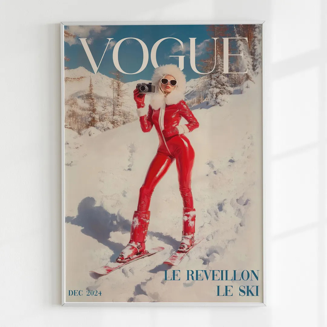 Aprés Ski Girly Printable Wall Art, Trendy Skiing Poster, Preppy Room Decor, Luxury Winter Print... | Etsy (US)