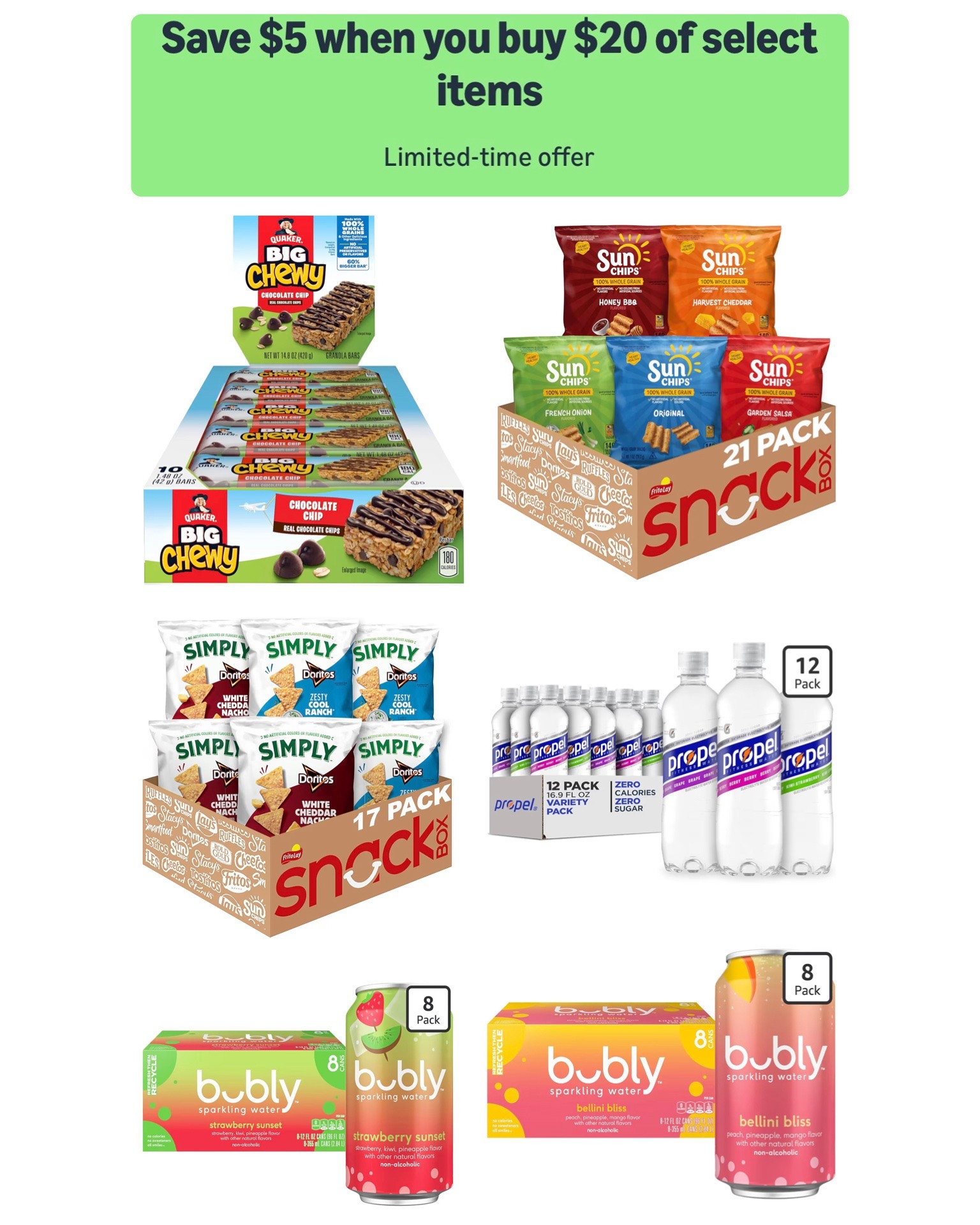 Amazon has an excellent flash deal today on select snacks and beverages! Save $5 off a $20 purchase, plus some items are also on sale so you’re getting to double dip 🎉 Definitely worth browsing if you like any of the brands pictured since tons of items are included!

#LTKSaleAlert #LTKHome #LTKfoodie