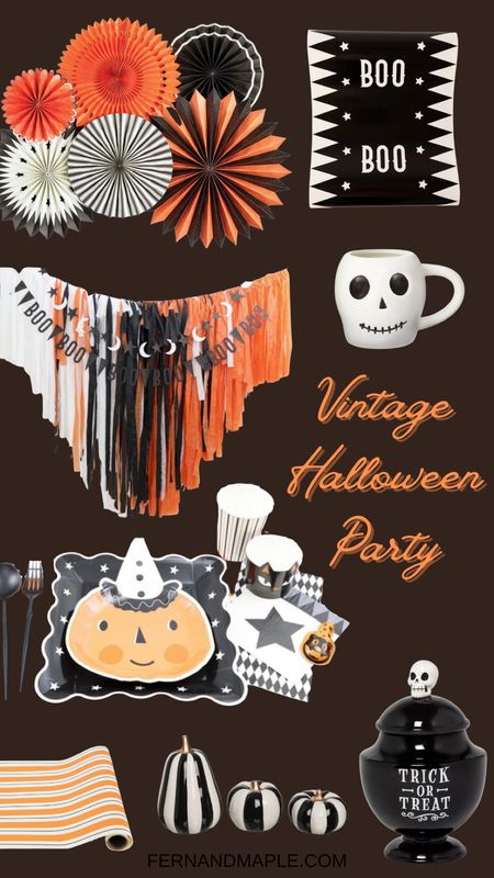 Set up a vintage Halloween party with fun vintage décor, perfect place settings, backdrop and more!

#LTKparties #LTKHalloween #LTKhome