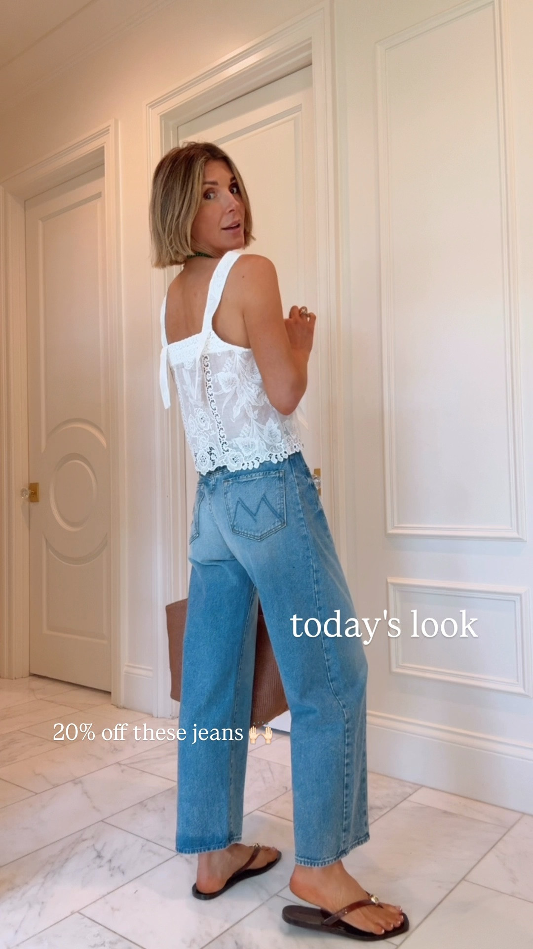 Still can't believe these jeans are 20% off -
Such a good pair. They fit tts I'm wearing size 25