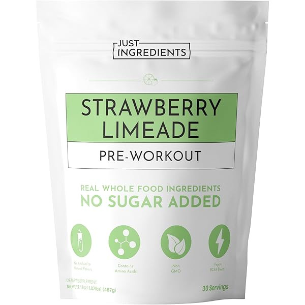 JUST INGREDIENTS Strawberry Limeade Electrolytes – 30 Serving Bag – Hydration Drink Mix with ... | Amazon (US)