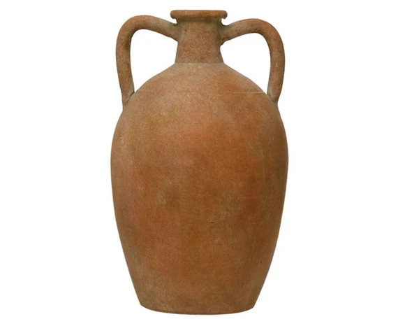 Terra-cotta Vase With Handles - Etsy | Etsy (US)