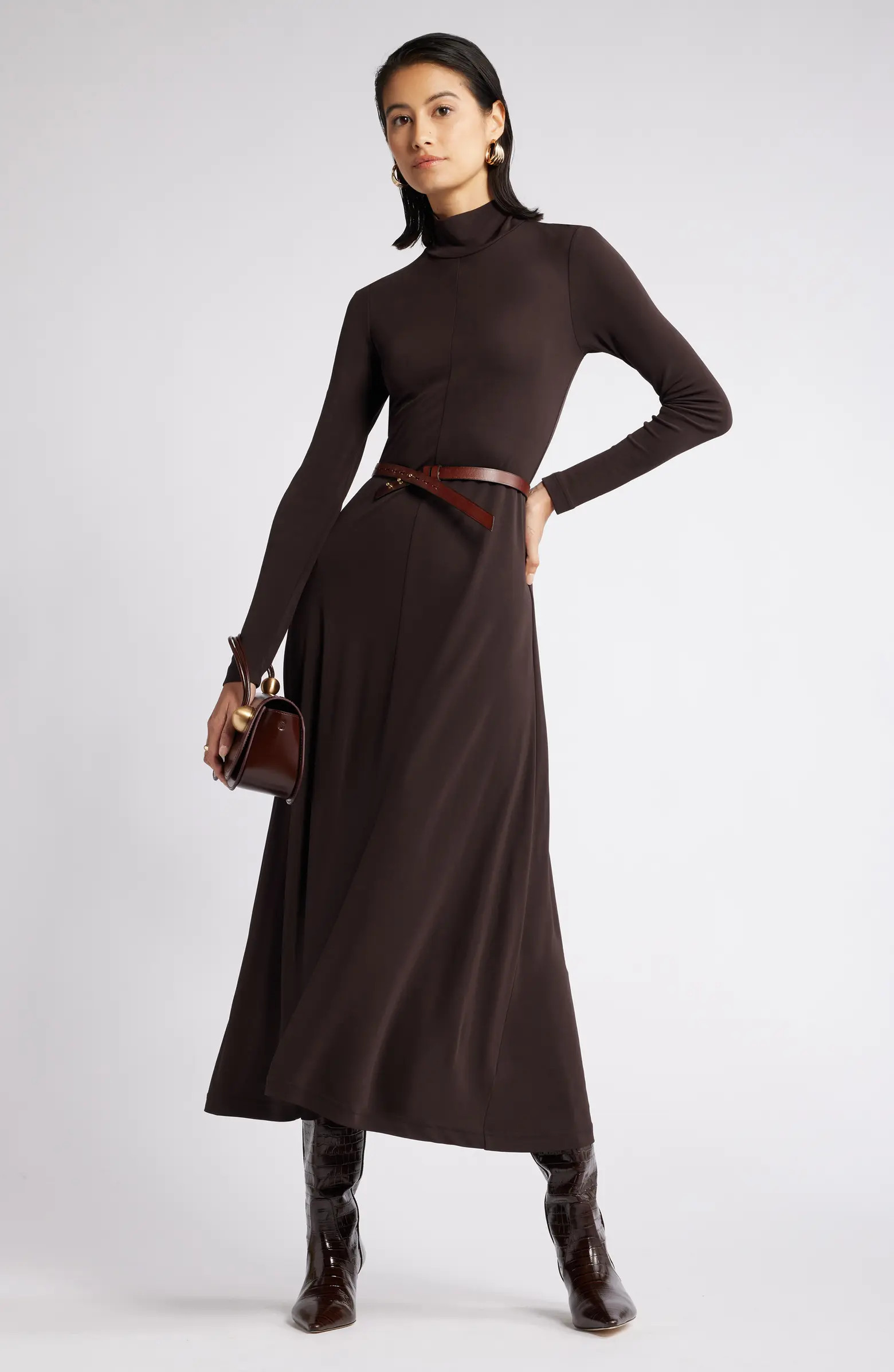 Nordstrom Long Sleeve Matte Jersey Dress | Nordstrom | Nordstrom