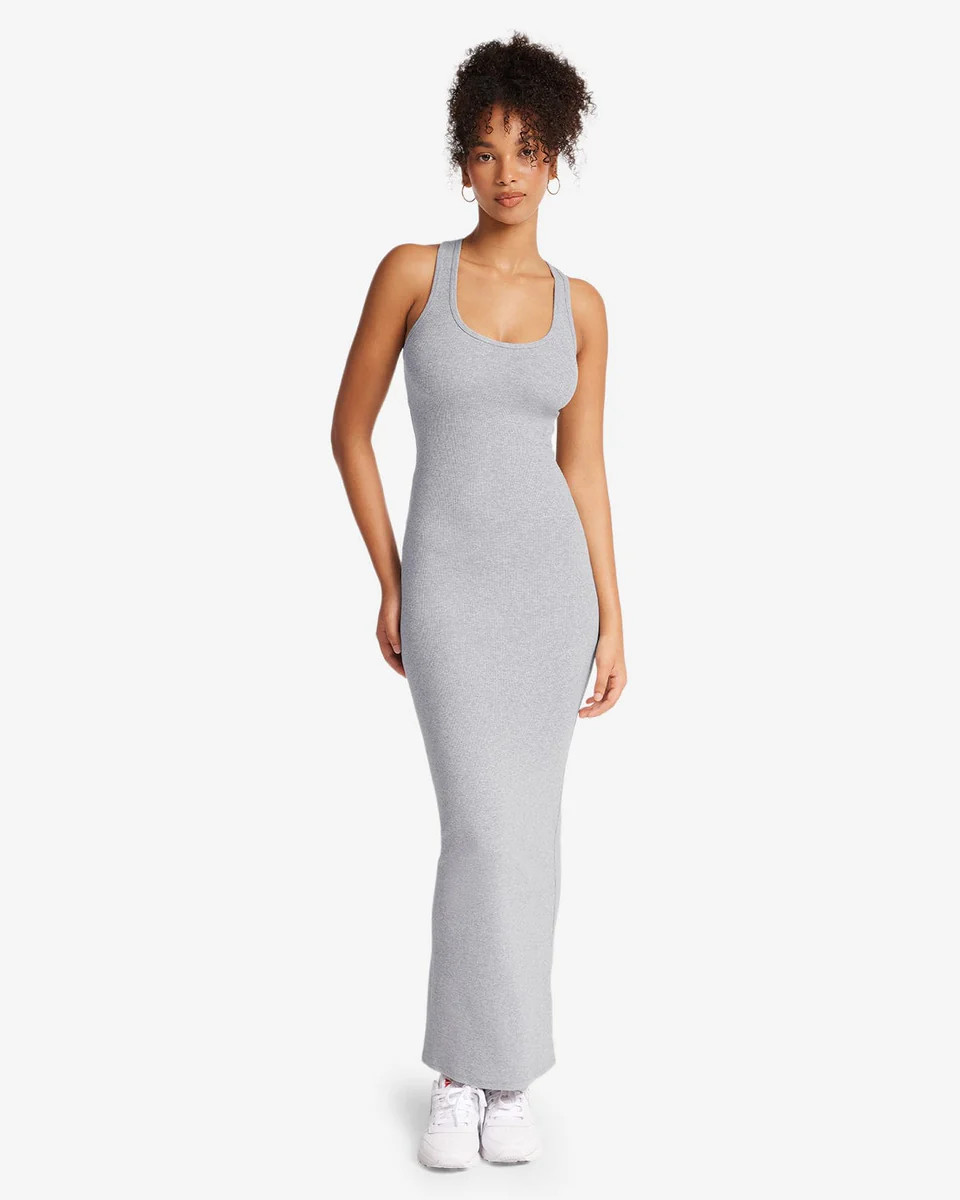 Racer Back Maxi Dress | Cloud Marl | Crop Shop Boutique AU