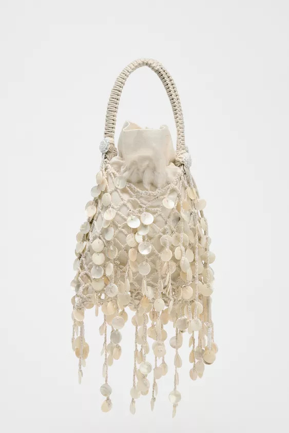 PEARLESCENT APPLIQUÉ BAG | Zara US