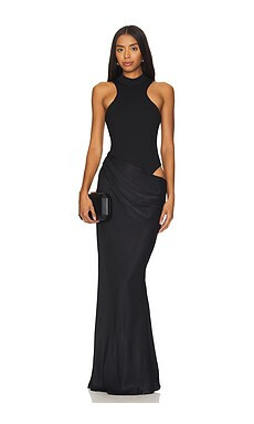 Camila Coelho Estrella Maxi Dress in Black from Revolve.com | Revolve Clothing (Global)