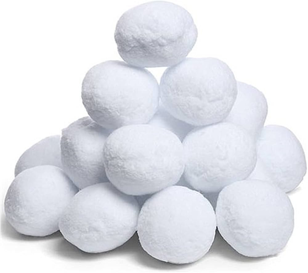 CyberDyer Snow Toy Balls for Indoor or Outdoor Play - Safe, No Slush, No Mess - Snow Plush Balls ... | Amazon (US)