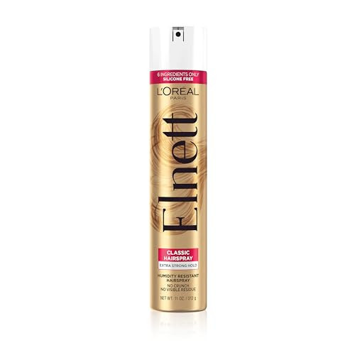 L'Oreal Paris Elnett Satin Extra Strong Hold Color Treated Classic Hairspray, 11 oz | Amazon (US)