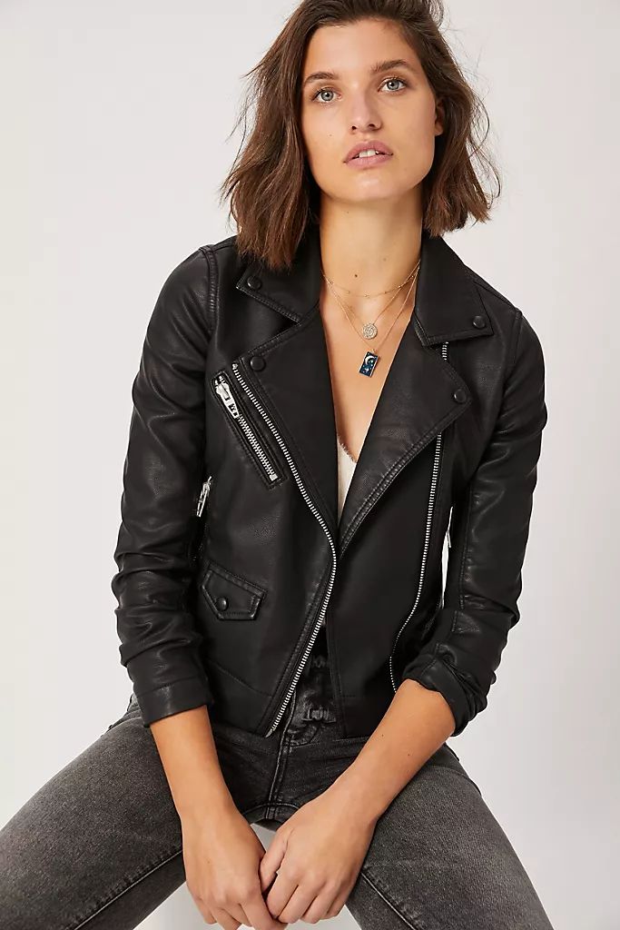 Misty Faux Leather Moto Jacket | Anthropologie (US)