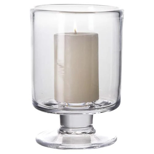 Simon Pearce Modern Classic Nantucket Glass Candle Holder - Small | Kathy Kuo Home