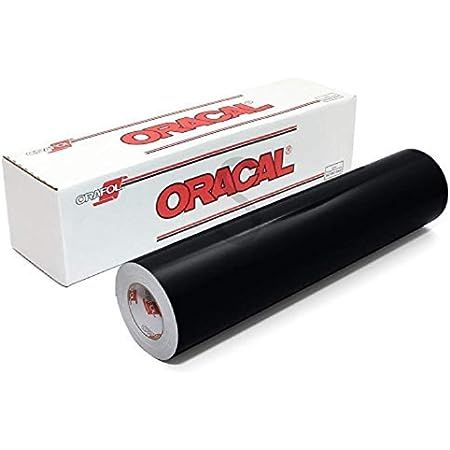 Roll of Matte Oracal 631 Removable Vinyl Works with All Vinyl Cutters - Black - 12" x10FT | Amazon (US)