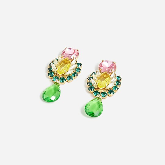 Oversized crystal statement earrings | J. Crew US