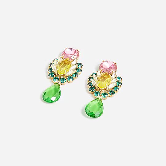 Oversized crystal statement earrings | J.Crew US