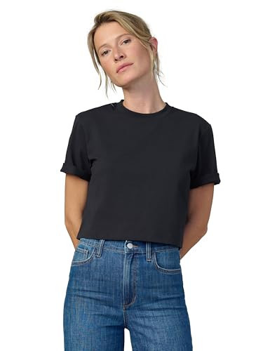 Joe's Jeans Women's The Boxy Tee, Black, Small | Amazon (US)