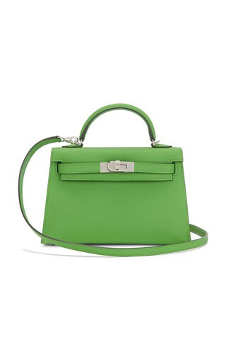 Hermes Epsom Kelly 20 Handbag in Green | FWRD 