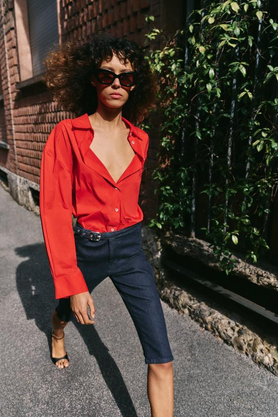 OVERSIZED POPLIN SHIRT | Zara US