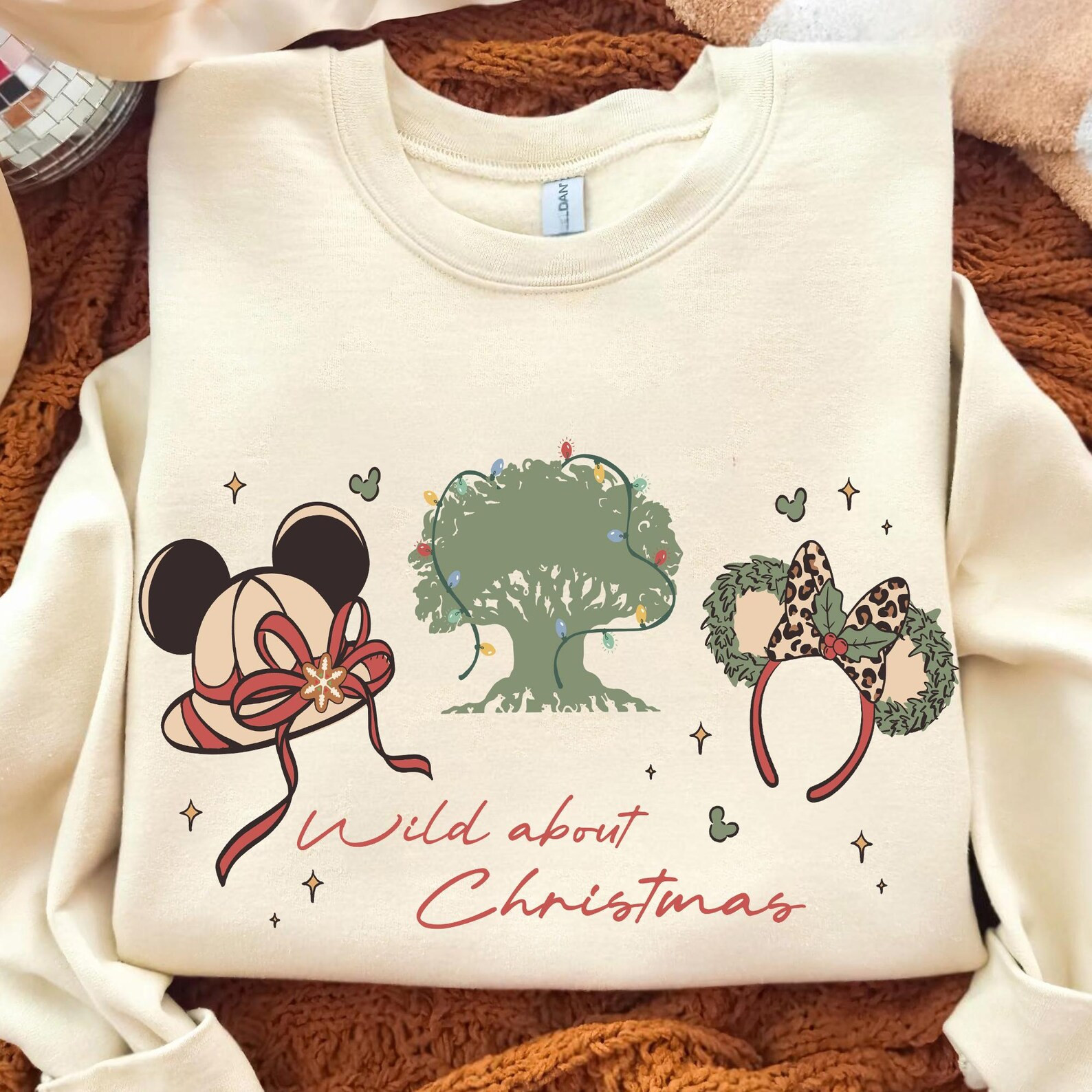 Vintage Mickey and Friends Animal Kingdom Coquette Bow T-shirt, Wild About Christmas Shirt, Disne... | Etsy (US)