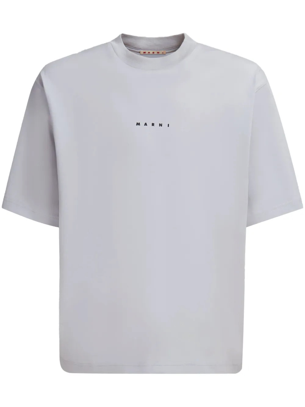 Marni logo-print Cotton T-shirt | Grey | FARFETCH UK | Farfetch Global