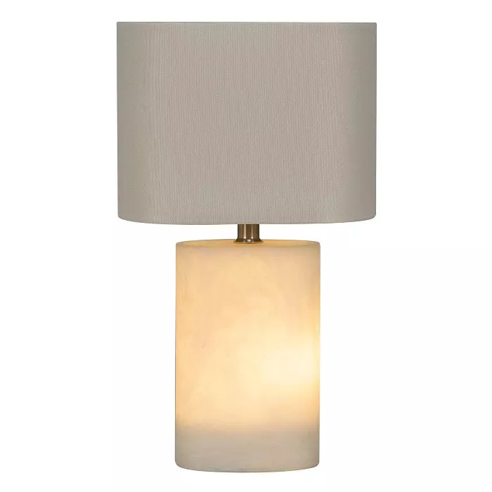 Faux Alabaster Accent Lamp White with Lit Base (Includes LED Light Bulb) - Project 62™ | Target