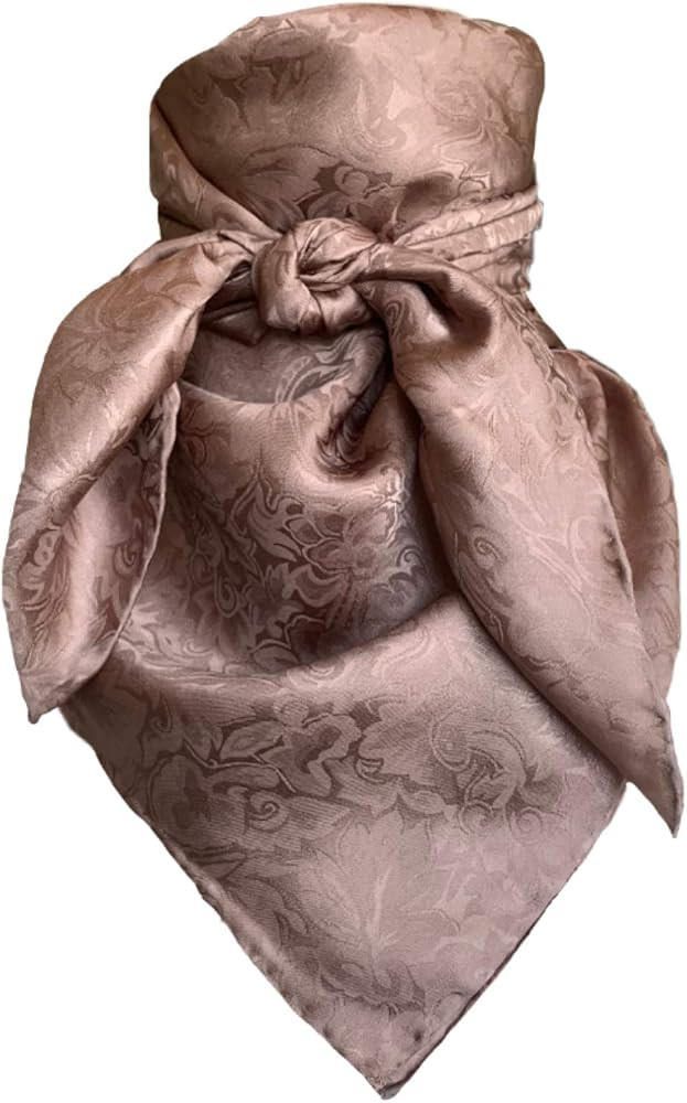 Wyoming Traders Jacquard Cowboy Wild Rag 100% Silk Scarf Bandana Multiple Colors L 34.5" and XL 4... | Amazon (US)