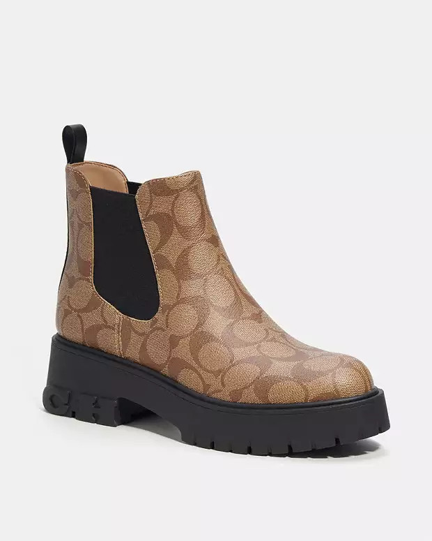 Reid Bootie In Signature Canvas | Coach Outlet US