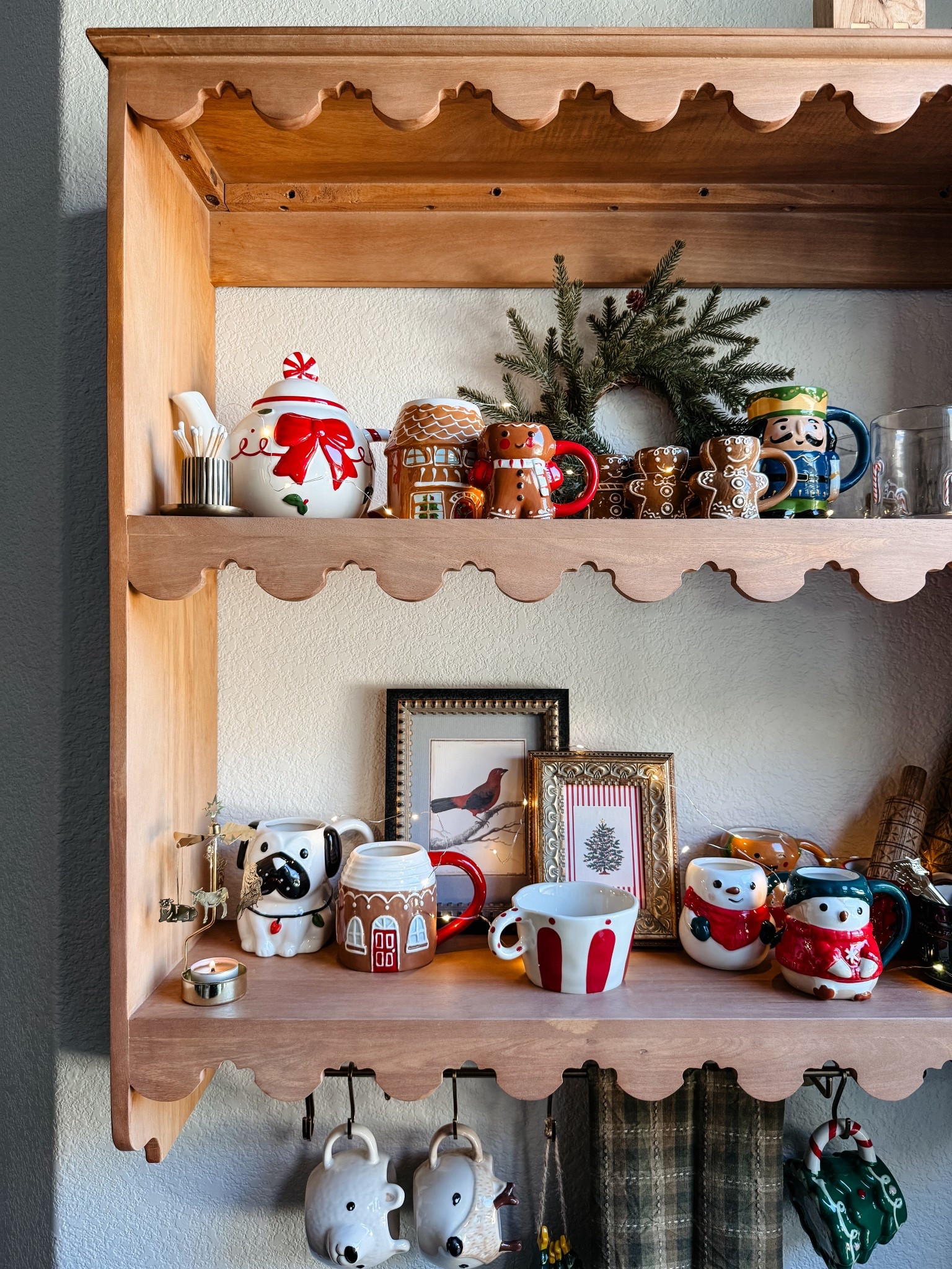 Christmas mugs, coffee mugs, hot cocoa mugs, wood shelf

#LTKGiftGuide #LTKHoliday #LTKHome
