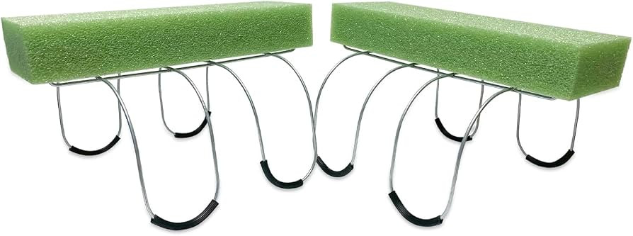 2 Pack 12 Inch Wire Headstone Saddle with Foam Attached Rustproof Galvanized Cemetery Gravestone ... | Amazon (US)